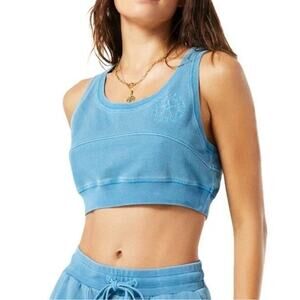 L*Space Blue Crop Tank Top